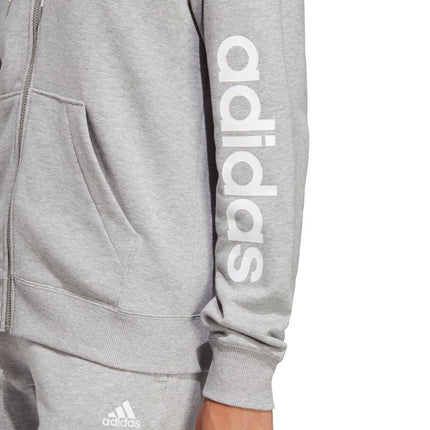 adidas Essentials Linijinis Hoodie su gobtuvu ir pilnu užtrauktuku iš French Terry audinio moterims IC6866