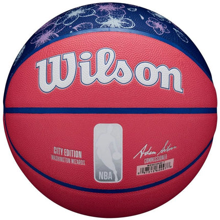 Wilson NBA komandos miesto kolekcinis krepšinio kamuolys Washington Wizards WZ4016430ID