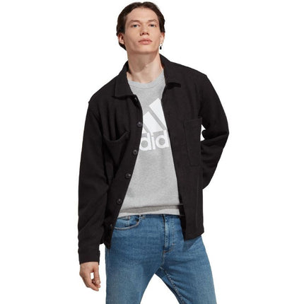 adidas Essentials prancūziško frotė audinio megztinis su dideliu logotipu M IC9326