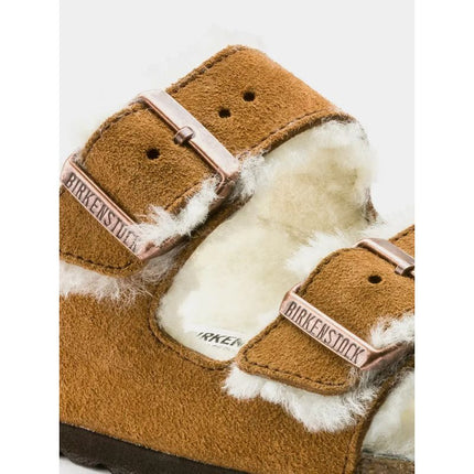 Šlepetės Birkenstock Arizona Shearling Mink W 1001135