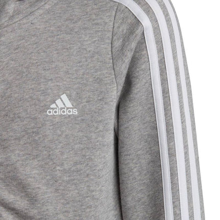 adidas Essentials 3 Dryžiai Džemperis su Gobtuvu ir Pilnu Užtrauktuku Vaikiškas IC3635