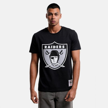 Mitchell & Ness NFL komandos „Oakland Raiders“ logotipas marškinėliai M BMTRINTL1053-ORABLCKT