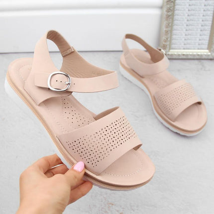 Sergio Leone W SK53N batudinėta ir platforminiai bateliai, smėlio spalvos