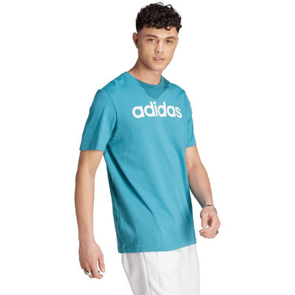 adidas Essentials Vienagijis Džersis Linijinis Siuvinėtas Logotipas Marškinėliai M IJ8655