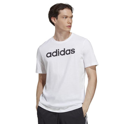 adidas Essentials Single Jersey Linear Embroidered Logo Marškinėliai M IC9276