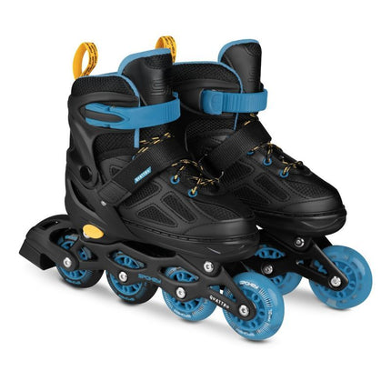 Spokey Quattro 4IN1 SPK-943432 riedučiai, dydis 30-33, juoda/mėlyna