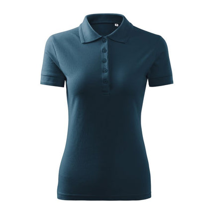 Malfini Pique Polo Free W MLI-F1002 Tamskmeniai Mėlyni Polo Marškinėliai