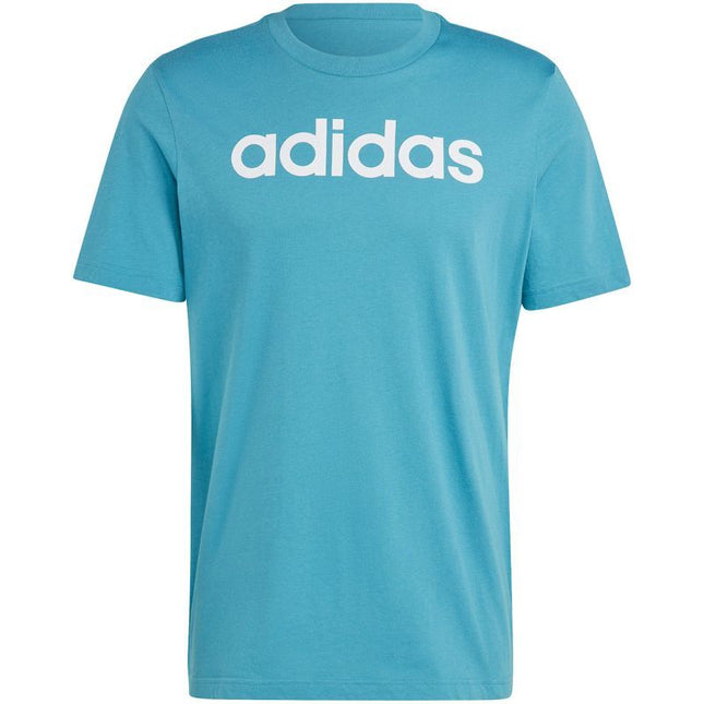 adidas Essentials Vienagijis Džersis Linijinis Siuvinėtas Logotipas Marškinėliai M IJ8655