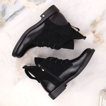 Insulated flat ankle boots Potocki W WOL88C black