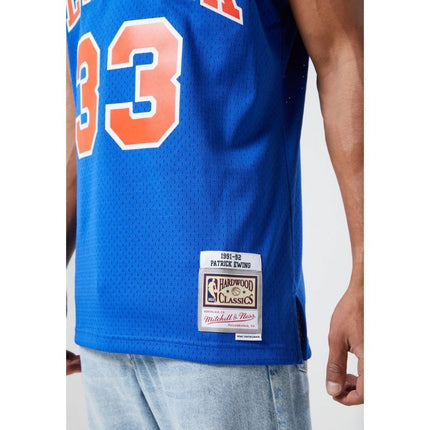 Mitchell & Ness NBA Swingman Marškinėliai New York Knicks Patric Ewing SMJYGS18186-NYKROYA91PEW