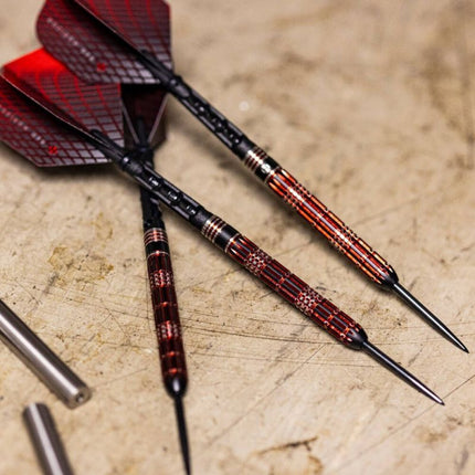 Harrows RED HORIZON 90% plieniniai Darts Raudonas Horizontas