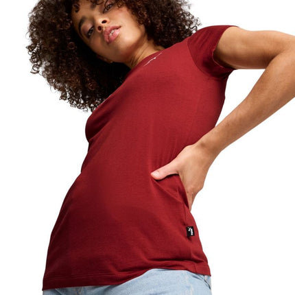 Puma ESS+Script moteriški marškinėliai raudoni 679315 13