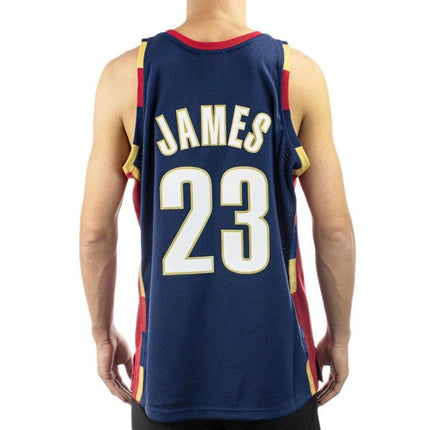 Mitchell & Ness Klivlendo "Cavaliers" NBA Swingman marškinėliai Lebron James M SMJYGS18156-CCANAVY08LJA