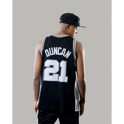 Mitchell & Ness NBA „Swingman“ San Antonio Spurs Tim Duncan marškinėliai SMJYGS18208-SASBLCK98TDU