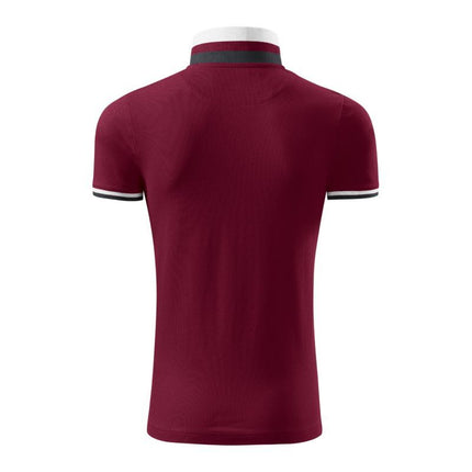 Malfini Collar Up M MLI-25686 granato spalvos polo marškinėliai