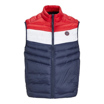 Jack&Jones Jjespring Kūno šildytuvas Apykaklė Noos M 12258457NavyBlazerBALTA/TRUEREDBLOC