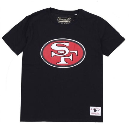 Mitchell & Ness NFL komandos logotipas marškinėliai San Francisco 49ers BMTRINTL1053-SF4BLCK