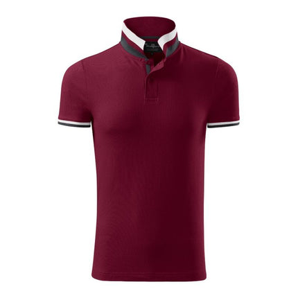 Malfini Collar Up M MLI-25686 granato spalvos polo marškinėliai