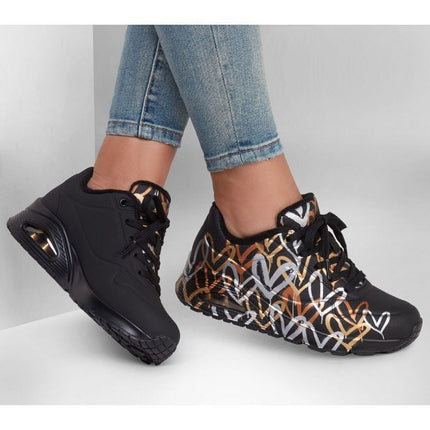 Skechers Uno Metallic Love W 155523/BKGD batai