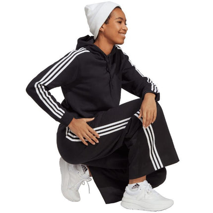 adidas Essentials 3-Stripes French Terry sutrumpintas bliuzonas su gobtuvu moterims IC8767