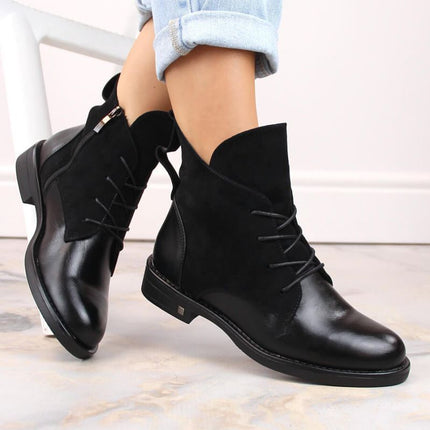 Insulated flat ankle boots Potocki W WOL88C black