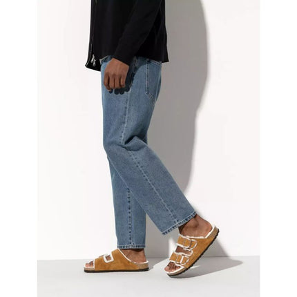 Šlepetės Birkenstock Arizona Shearling Mink W 1001135