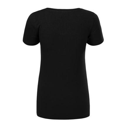 Malfini Action marškinėliai su V iškirpte W MLI-70101 juodi