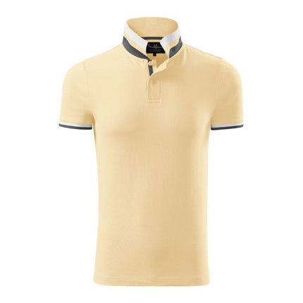Malfini Collar Up M MLI-25685 burbono vanilės spalvos polo marškinėliai