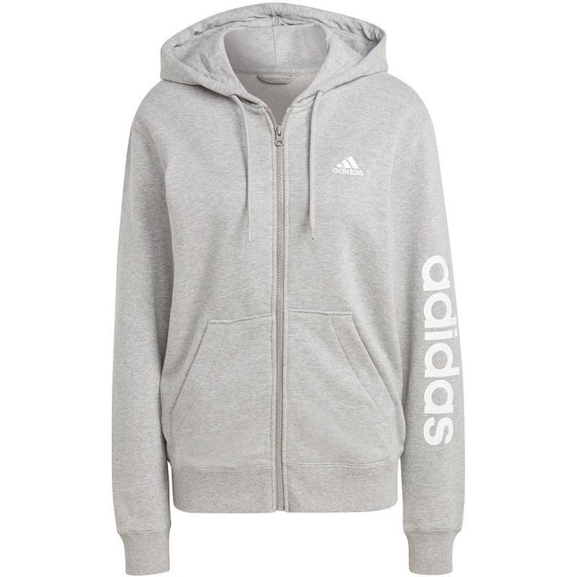 adidas Essentials Linijinis Hoodie su gobtuvu ir pilnu užtrauktuku iš French Terry audinio moterims IC6866