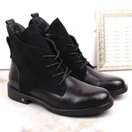 Insulated flat ankle boots Potocki W WOL88C black