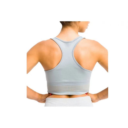 GymHero Dryžuota liemenėlė moterims BRA-GRAPHITE