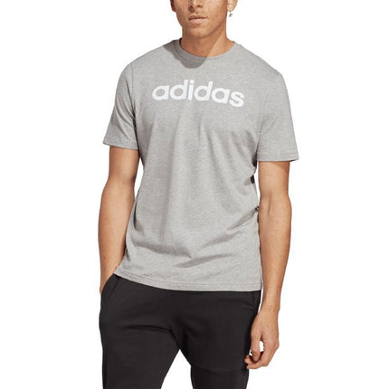 adidas Essentials Vieno Džersio Marškinėliai su Linijiniu Siuvinėtu Logotipu M IC9277