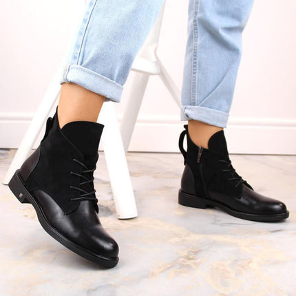 Insulated flat ankle boots Potocki W WOL88C black