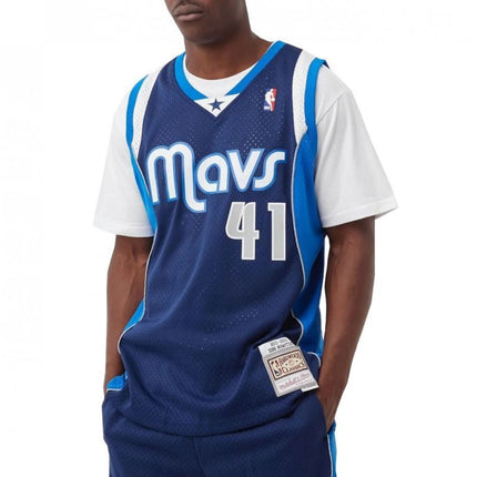 Mitchell & Ness NBA Swingman Dallas Mavericks Dirk Nowitzki Marškinėliai SMJY1148-DMA11DNOASBL