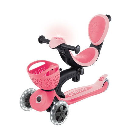 Globber Go•Up 360 Lights Jr 844-210 Scooter with Seat