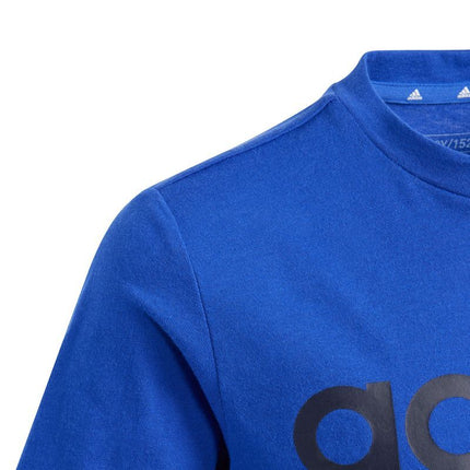 adidas Essentials linijinio logotipo medvilniniai marškinėliai Jr IB4090