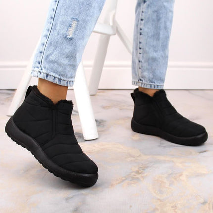 Naujienos W EVE438A Vandeniui atsparūs įsispiriami sniego batai, juodi