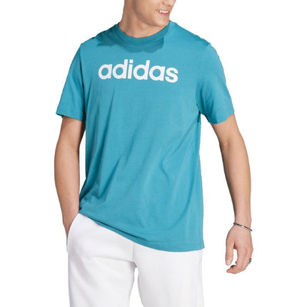 adidas Essentials Vienagijis Džersis Linijinis Siuvinėtas Logotipas Marškinėliai M IJ8655
