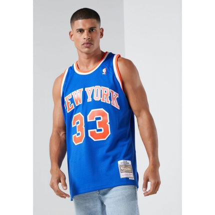 Mitchell & Ness NBA Swingman Marškinėliai New York Knicks Patric Ewing SMJYGS18186-NYKROYA91PEW