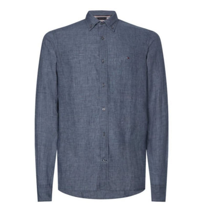 Tommy Hilfiger pigmentu dažyti lininiai marškiniai M MW0MW23147