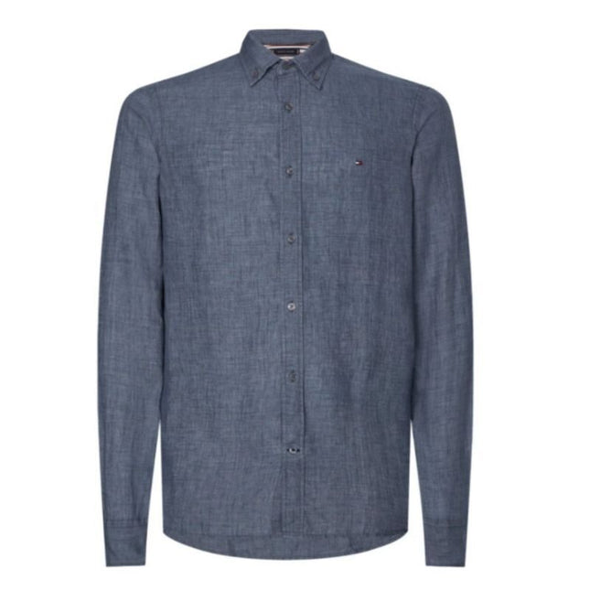 Tommy Hilfiger pigmentu dažyti lininiai marškiniai M MW0MW23147