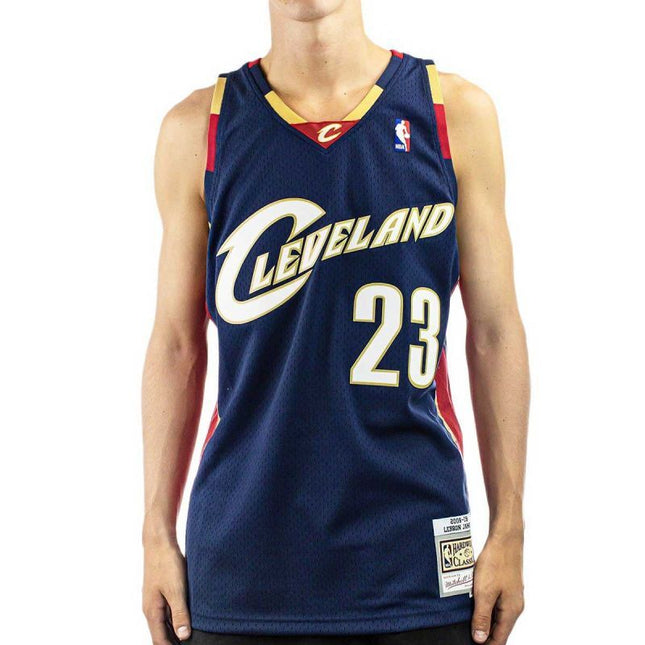 Mitchell & Ness Klivlendo "Cavaliers" NBA Swingman marškinėliai Lebron James M SMJYGS18156-CCANAVY08LJA