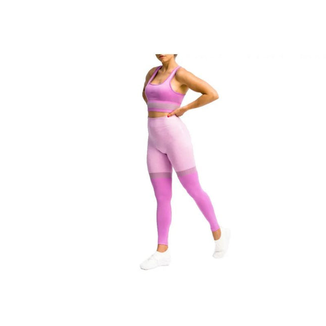 GymHero Legins Sviesios Su Dryžiais W MAUVE