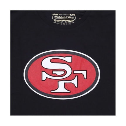 Mitchell & Ness NFL komandos logotipas marškinėliai San Francisco 49ers BMTRINTL1053-SF4BLCK