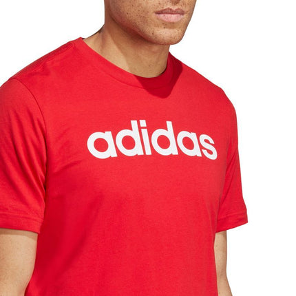 adidas Essentials Single Jersey Linijinis Siuvinėtas Logotipas M IC9278