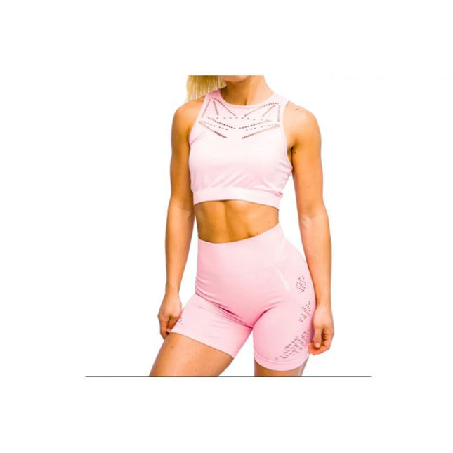 GymHero Venice Beach Top trumpa liemenėlė W BRA-SHORTMILKSHAKE