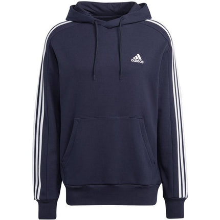 Adidas Essentials prancūziško frotė džemperis su gobtuvu 3 juostelės, M, IC0436
