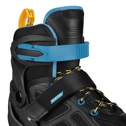 Spokey Quattro 4IN1 SPK-943432 riedučiai, dydis 30-33, juoda/mėlyna
