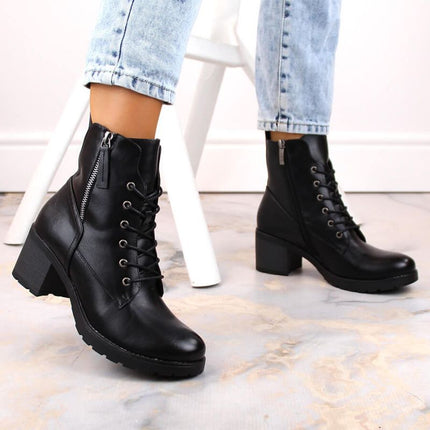 Potocki W WOL177A juodi aulinukai su platforma