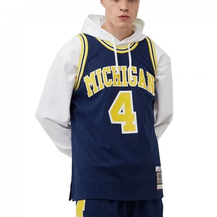 Mitchell & Ness NCAA Swingman Road Džersis Mičiganas 1991 Chris Webber SMJY4437-UMI91CWEASBL